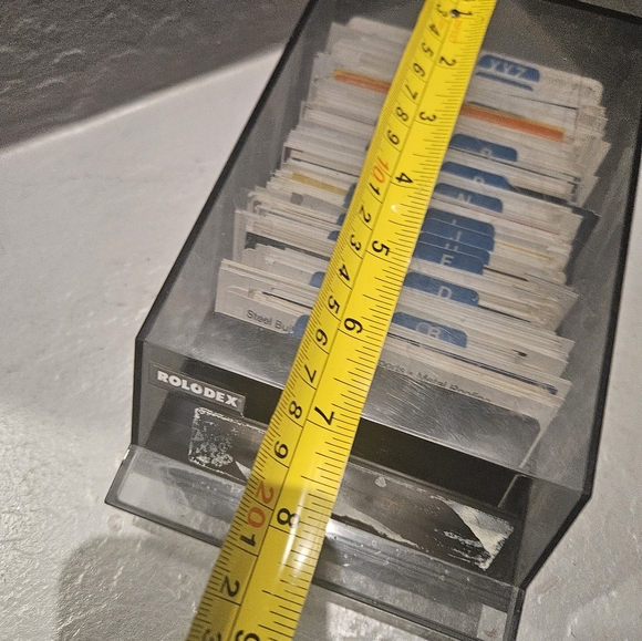 Original Rolodex with Original Business Cards Smoky Top - Picture 3 of 7